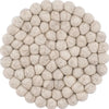 Dessous de plat en laine sable - Pigments
