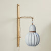 Porte luminaire martelé OR S