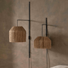 Porte luminaire métal martelé noir M - Pigments