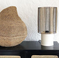 LAMPE A POSER SALERNES CUIVRE / BLANC - Pigments
