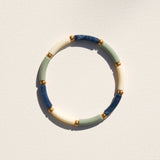 Bracelet Marza - Amande, Ecru et Bleu marine