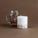 Bougie Pilier Fleurs sauvages