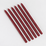 6 bougies artisanales 20 cm - Pigments