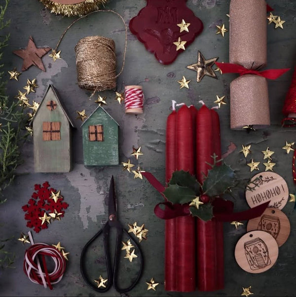 6 bougies artisanales 20 cm - Pigments