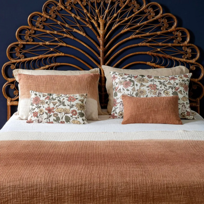 Coussin en coton Tie & Dye Biscuit