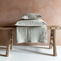 Coussin en coton Tie & Dye Ciment