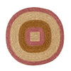 Set de table en raphia Noisette - Rose