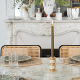 Bougeoir Dandy - Laiton massif - Pigments