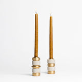 Bougeoir Palace - Laiton massif - Pigments