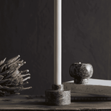 Bougeoir Vita vert - marbre vert pour une déco chic et élégante, jolie table - Muubs x  Pigments