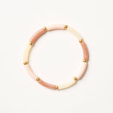Bracelet Marza - Blush, Marron clair & Ivoire - Pigments