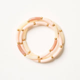 Bracelet Marza - Blush, Marron clair & Ivoire - Pigments