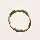 Bracelet Marza – Ivoire, amande & olive - Pigments