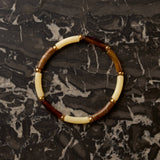 Bracelet Marza – Ivoire, caramel & ambre - Pigments