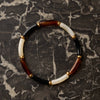 Bracelet Marza – Noir, ivoire & ambre - Pigments