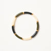 Bracelet Marza - Noir, Olive & Ivoire - Pigments