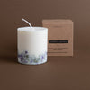 Bougie Pilier Genévrier & Limonium