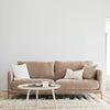 Canapé 3 places Jenny, personnalisable en velours chiné beige - Sits fabrication Européenne chez Pigments boutique fabrication Française et Européenne