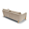 Canapé Jenny, personnalisable détail du dossier élégant en velours chiné beige - Sits fabrication Européenne chez Pigments boutique de meubles et accessoires décoration Pais 11e