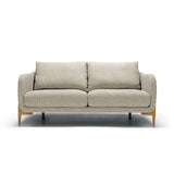 Canapé Jenny, 2 places style scandinave personnalisable en maille chiné grise - Sits fabrication Européenne chez Pigments boutique fabrication Française et Européenne