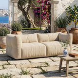 Canapé lounge 3 places Lin beige - OUTDOOR - Pigments