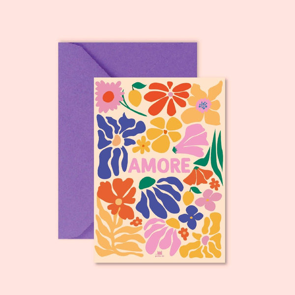 Carte Amore flower - Pigments