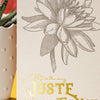 Carte de vœux « Juste un petit mot » Lotus - Pigments