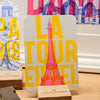 Carte fluo Tour Eiffel - Pigments