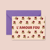 Carte L' amour Fou - Pigments