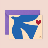Carte Oiseau bleu - Pigments