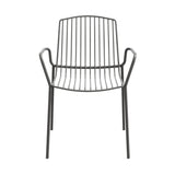 La chaise, le fauteuil et le tabouret sont réalisés en métal tubulaire traité pour l'extérieur, peint en mat en six couleurs - marque Imperial line x Pigments mobilier extérieur 