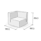 Canapé modulable Asato
