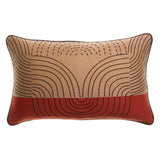 Coussin brodé Etna Sienne - Pigments