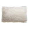 Coussin effet mouton à poils longs - Pigments