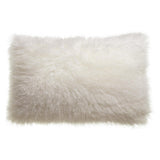 Coussin effet mouton à poils longs - Pigments