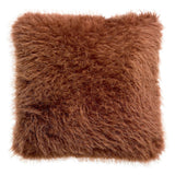 Coussin effet mouton à poils longs - Pigments