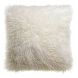 Coussin effet mouton à poils longs - Pigments