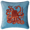 Coussin lin Octopus - Pigments