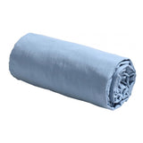 Drap housse Céleste Bluefiful - 100% percale de coton bio - Pigments