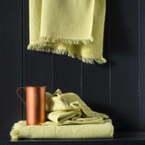 Duo de serviettes Luna Butter en coton bio - Pigments