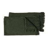 Duo de serviettes Luna Kale en coton bio - Pigments