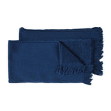 Duo de serviettes Luna Midnight en coton bio - Pigments