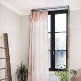 Rideau double gaze de coton Guimauve