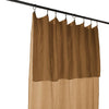Rideau double gaze de coton Camel