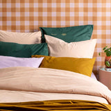 Housse de couette Céleste Muscade - 100% percale de coton bio - Pigments