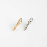 Mini créole INDRA - piercing hypoallergénique en zircon, ne noircit pas Huguette paris chez  Pigments rue Keller Paris