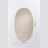Miroir Oval Bronze - Pigments