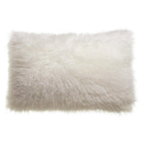 Coussin effet mouton à poils longs