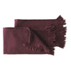 Duo de serviettes Luna Wine en coton bio