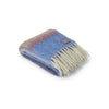 Plaid Mohair Rayures bleu, azur & camel - Pigments